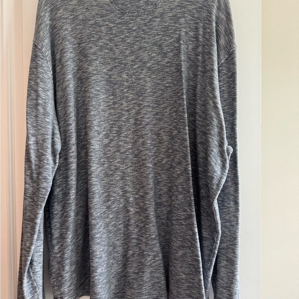 Lucky Brand Long Sleeve Grey Henley Shirt Size XXL - Picture 4 of 4